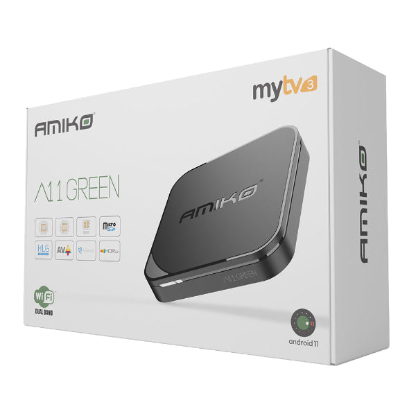 Amiko A11 Green 4K UHD Streaming Box