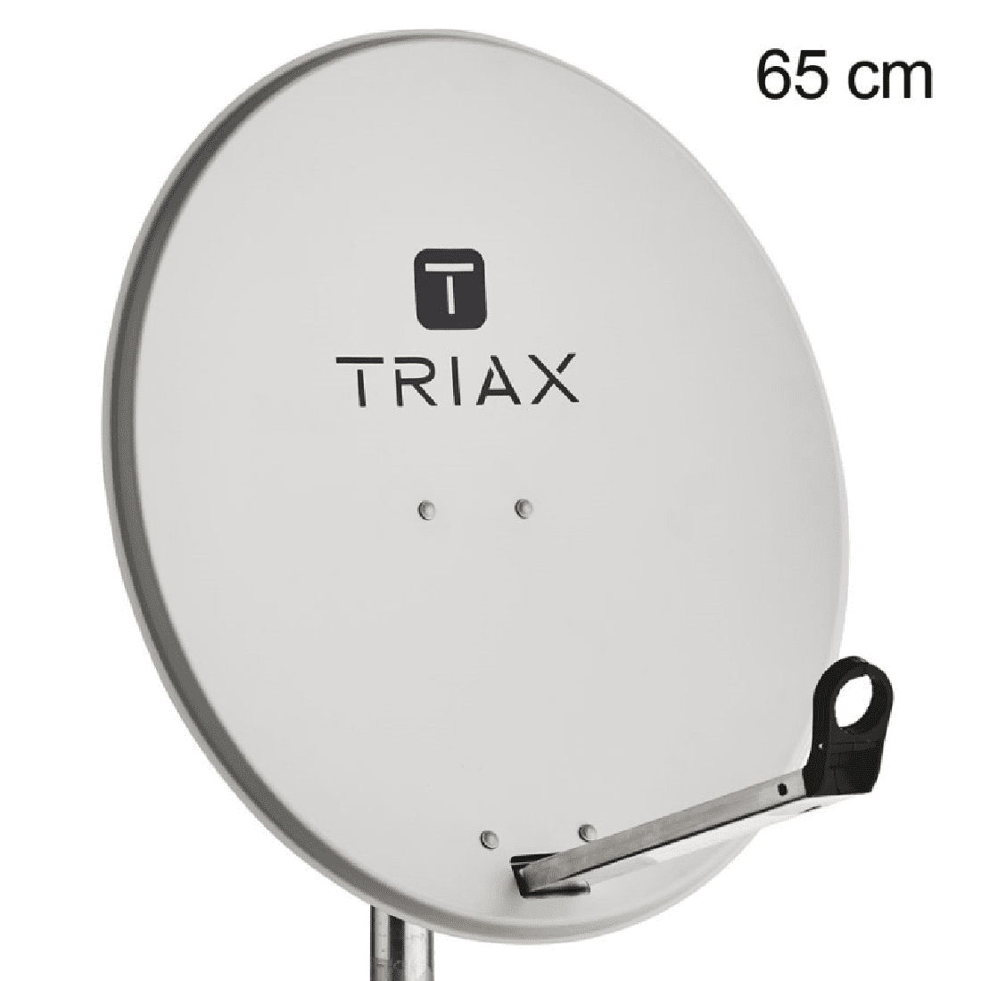 Triax dish 65 cm. light grey