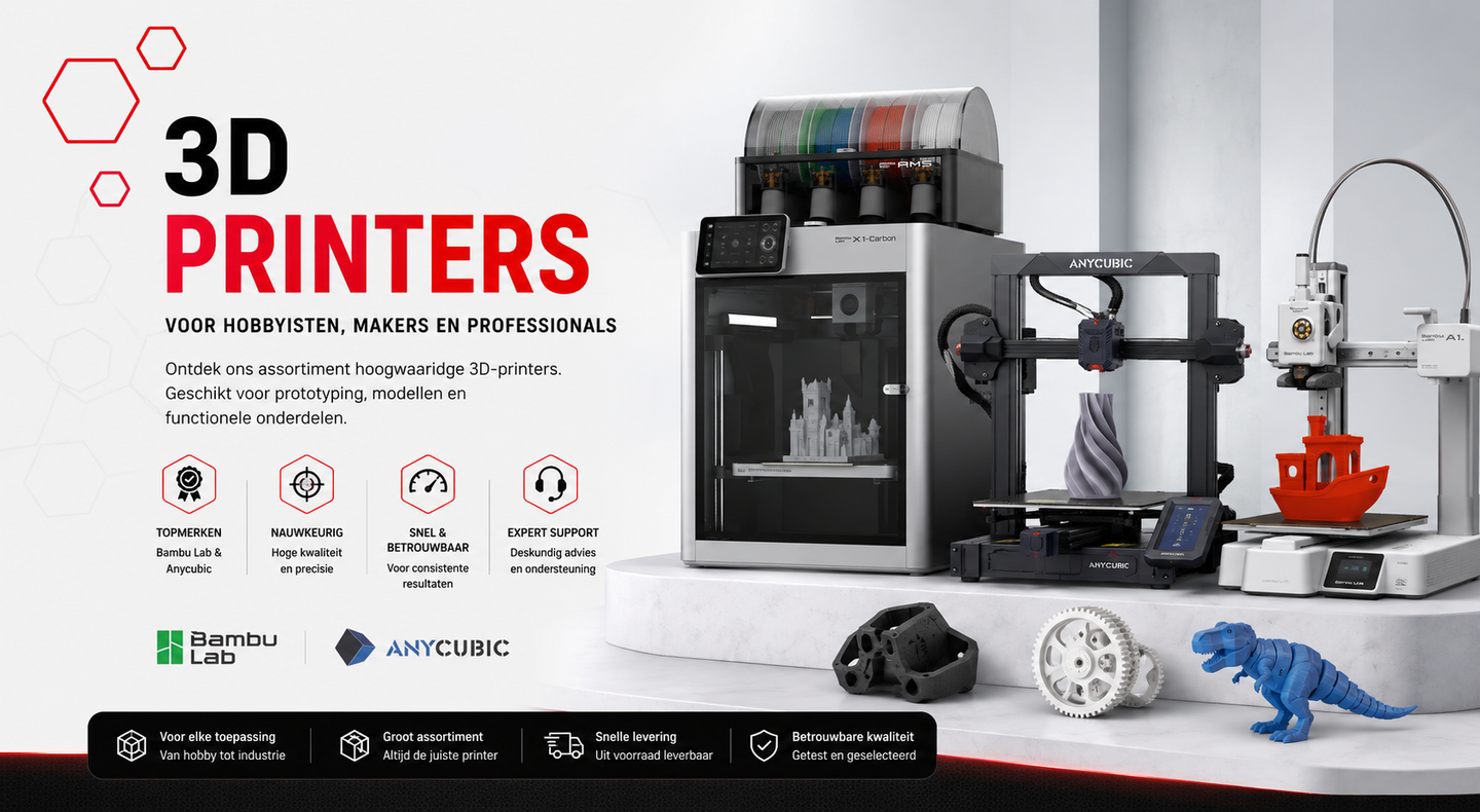 3D-printers, filament en resin