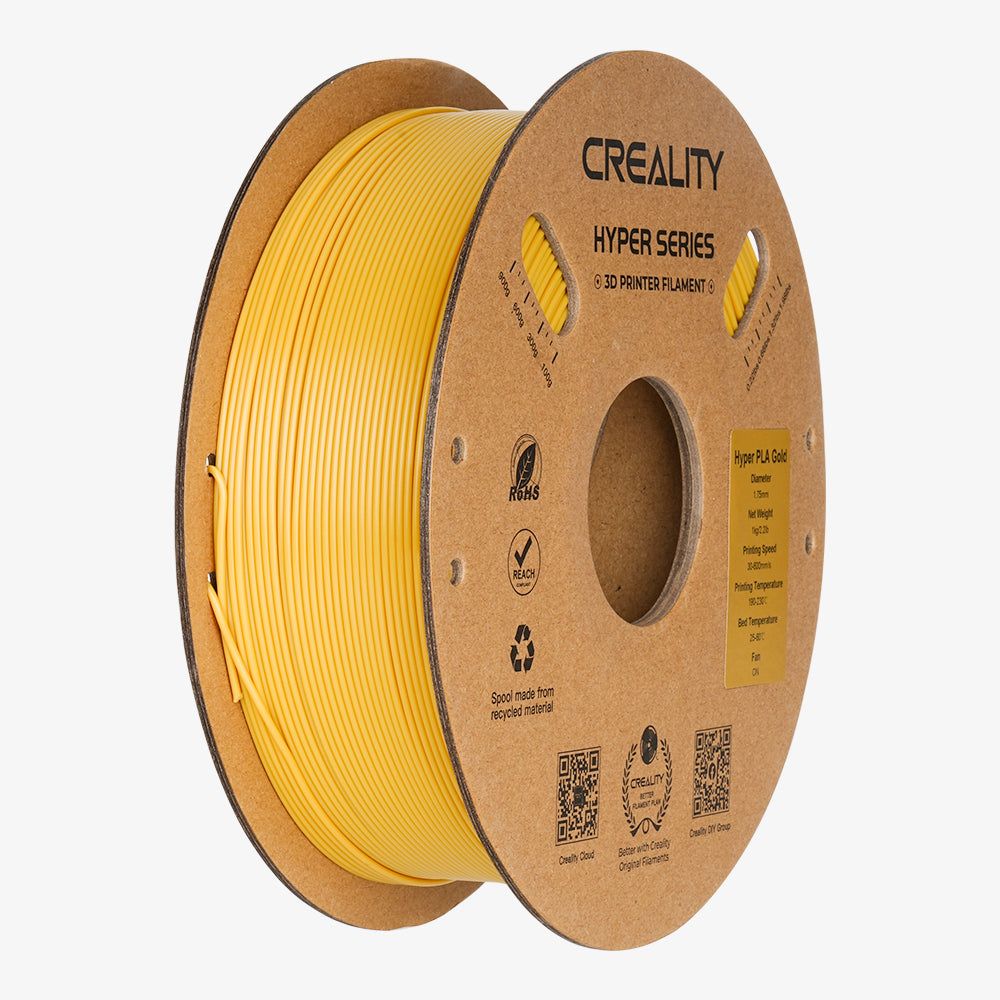 Creality Hyper PLA 3D-Printer Filament 1,75mm 1kg - Goud Creality Hyper PLA 3D-Printer Filament 1,75mm 1kg - Goud