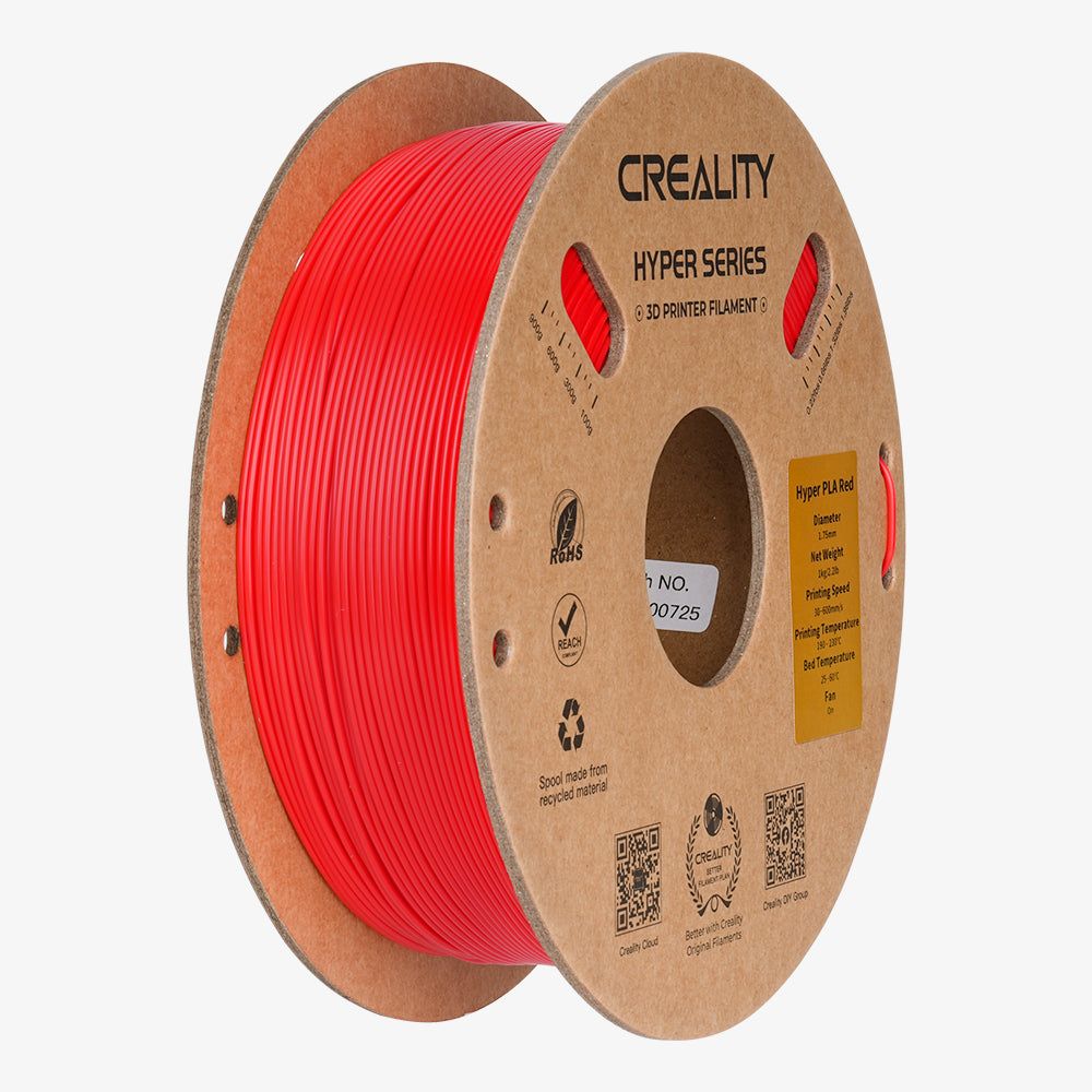 Creality Hyper PLA 3D-Printer Filament 1,75mm 1kg - Rood Creality Hyper PLA 3D-Printer Filament 1,75mm 1kg - Rood