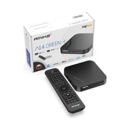 Amiko A14 Green+ Plus 4K Android IPTV Box