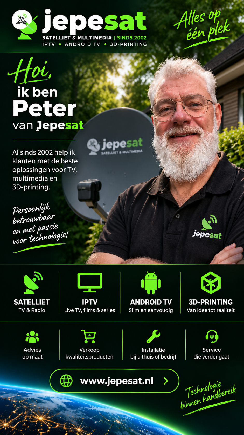 Peter van Jepesat - persoonlijk verhaal van Jepesat